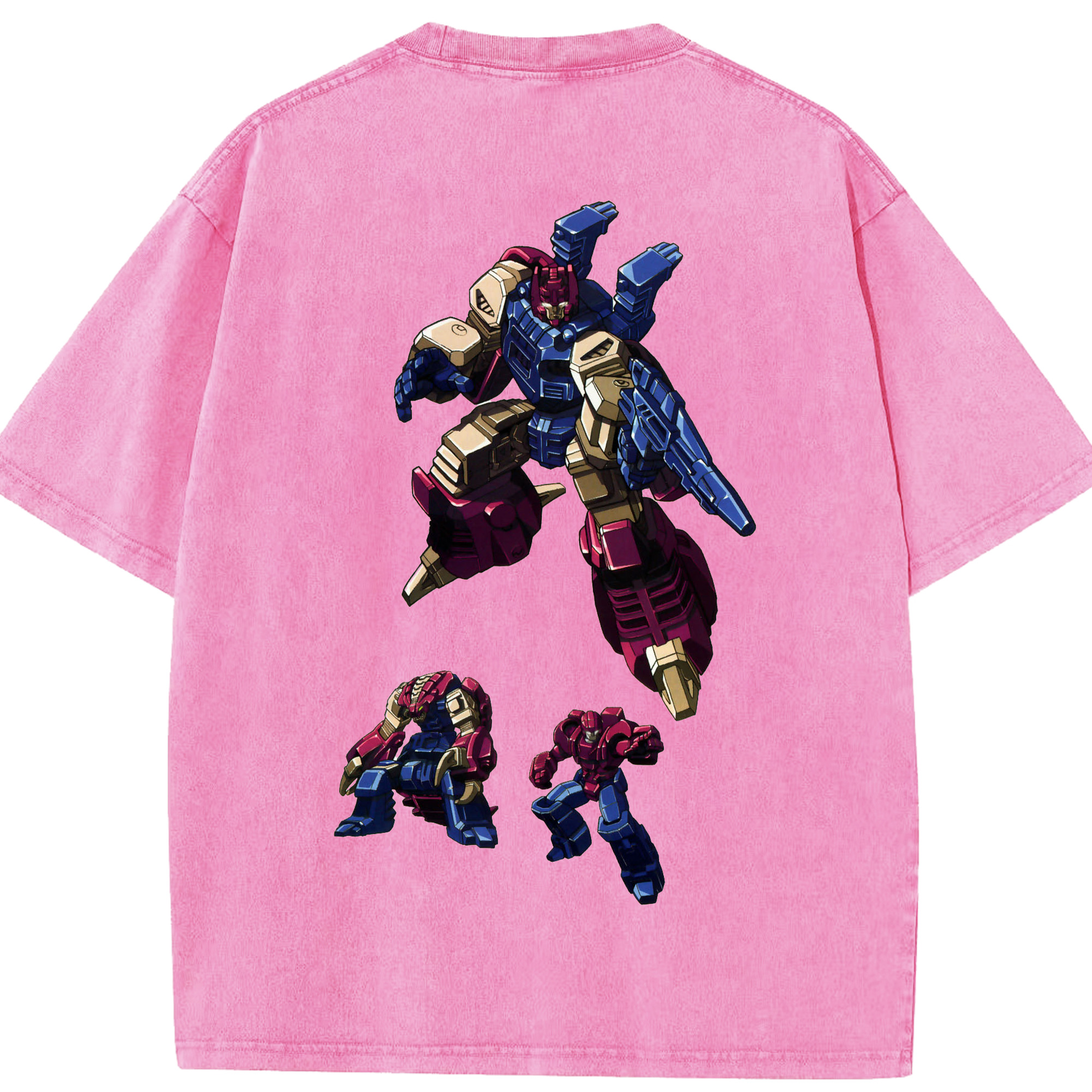 （画像用）  綿100% ヴィンテージ風 半袖Tシャツ（背面プリント）